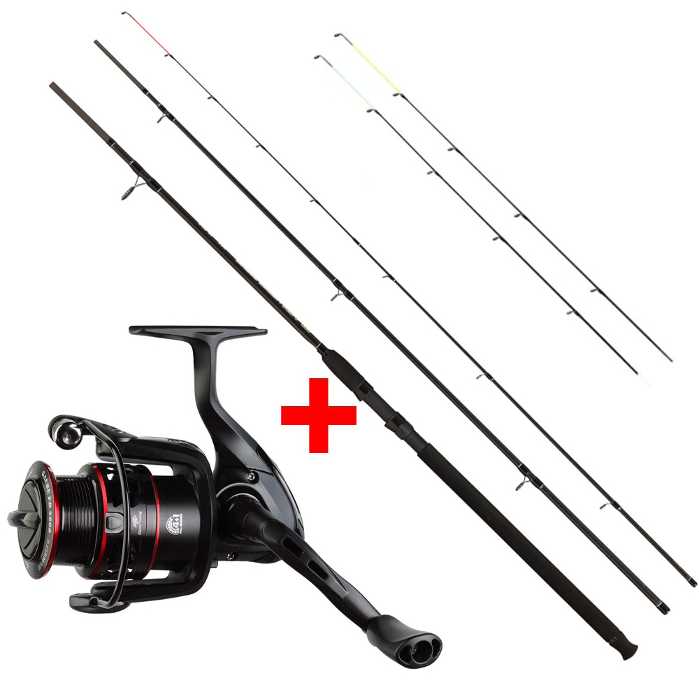 Giants fishing prut black method feeder 3,3 m 40-90 g + navij�k gaube fd 3000