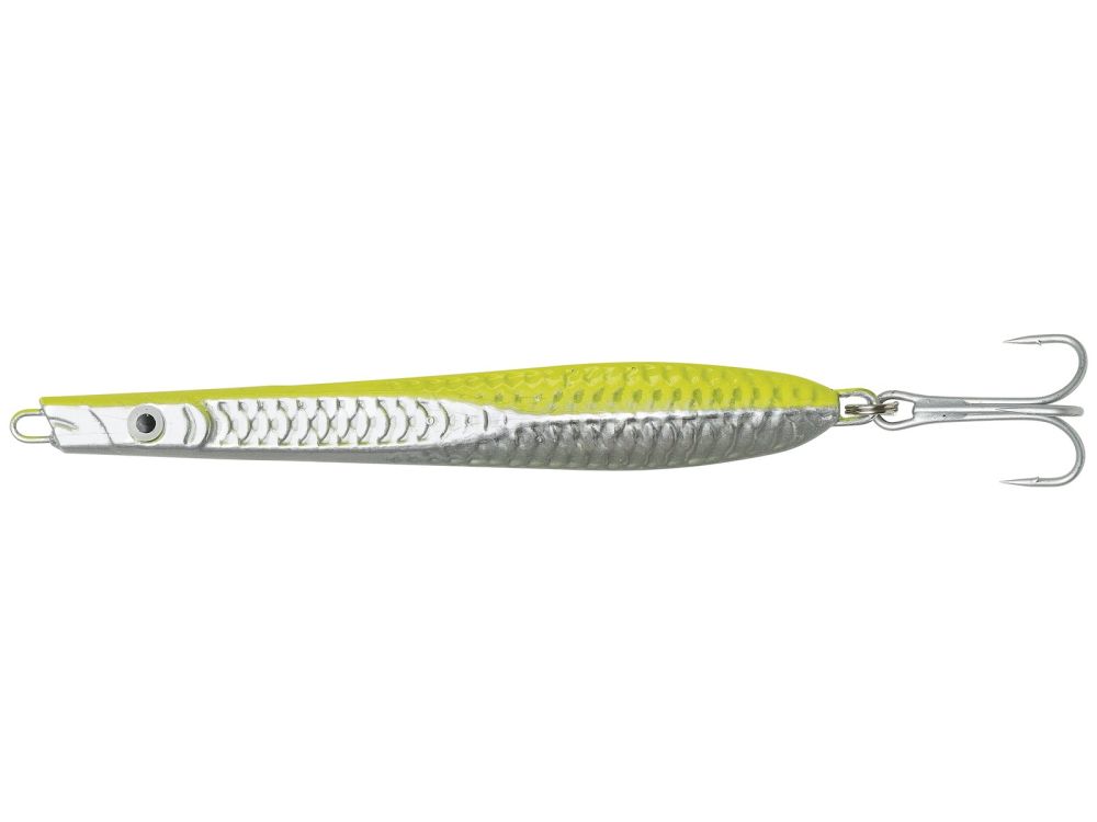 Levně Kinetic pilker twister sister chartreuse/silver - 400 g 22 cm #8/0
