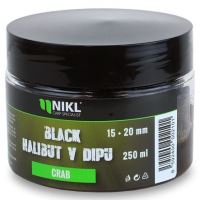 Nikl Black Halibut Pelety v Dipu Crab 250 g 15+20 mm Nikl Black Halibut Pelety v Dipu Crab 250 g 15+20 mm