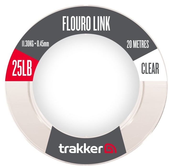 Trakker návazcový vlasec fluoro link 20 m - 0,45 mm 25 lb 11,3 kg