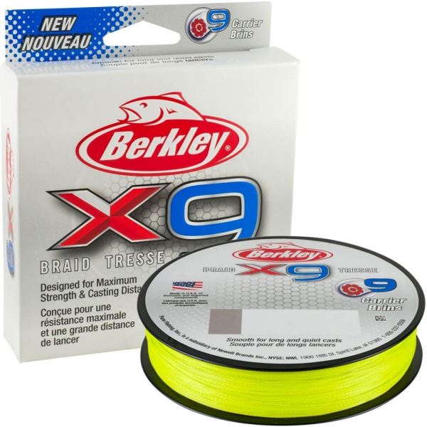 Berkley Splétaná Šňůra X9 Fluro Green 150 m