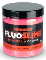 Mikbaits Obalovací Dip Fluo Slime 100 g - Brusinka Česnek