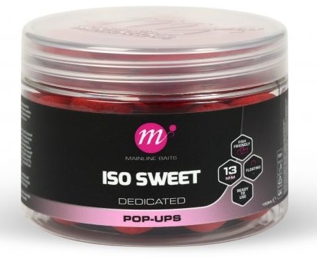 Levně Mainline plovoucí boilie mini pop-ups iso sweet 150 ml 13 mm