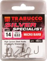 Trabucco Háčky Silver Specialist 15 ks-Velikost 18