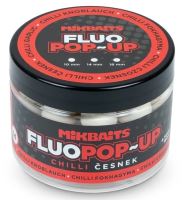 Mikbaits Plovoucí Boilie Fluo Chilli Česnek 150 ml - 14 mm