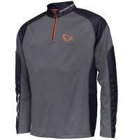 Savage Gear Tričko Tournament Shirt 1/2 Zip Sedona Grey Savage Gear Tričko Tournament Shirt 1/2 Zip Sedona Grey