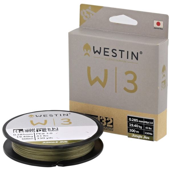 Westin Splétaná Šňůra W3 Deadbait 8-Braid Deadbait Jungle Jive 300 m