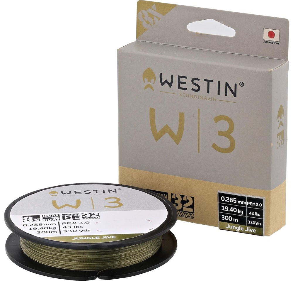 Westin splétaná šňůra w3 deadbait 8-braid deadbait jungle jive 300 m - 0,33 m 23,2 kg