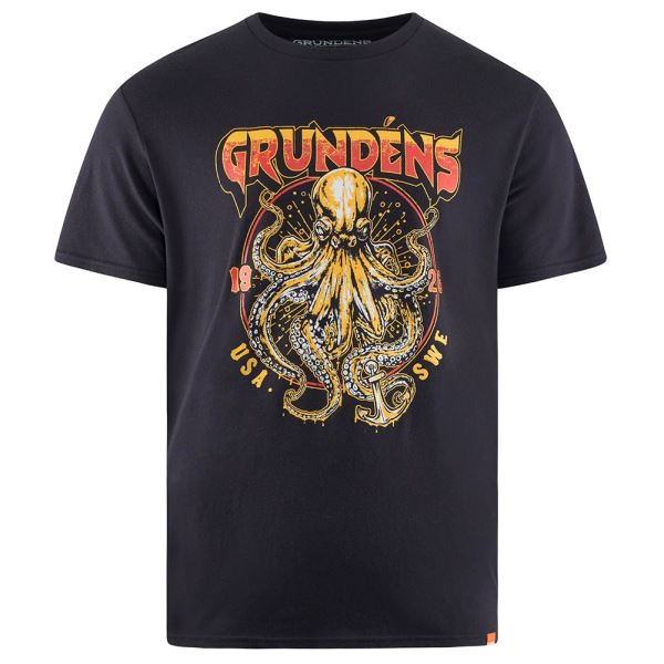 Grundéns Tričko Rocktopus SS T-Shirt Black