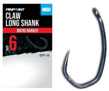 Nash Háčky Claw Long Shank Micro Barbed 10 ks - Velikost 2