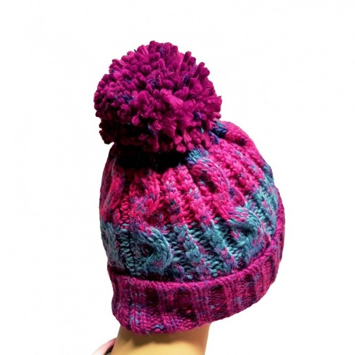R-SPEKT Kulich MAXI PomPom Beanie Modrovínový (2)