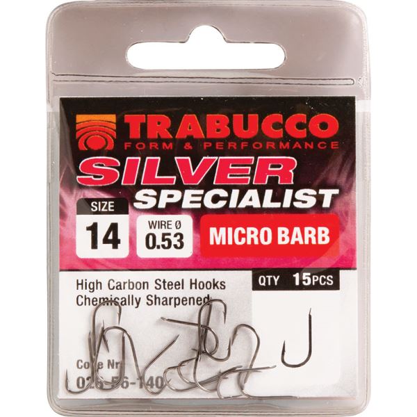 Trabucco Háčky Silver Specialist 15 ks