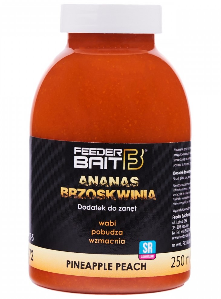 Levně Feederbait booster liquid foods 250 ml - broskev ananas