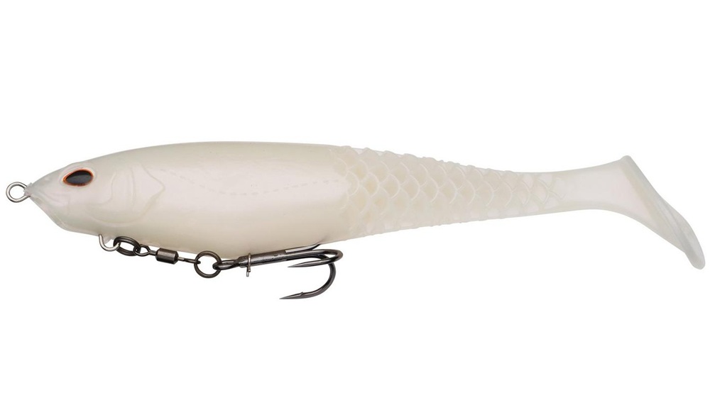 Berkley gumová nástraha powerbait cullshad shallow sinking albino - 12,5 cm 28 g