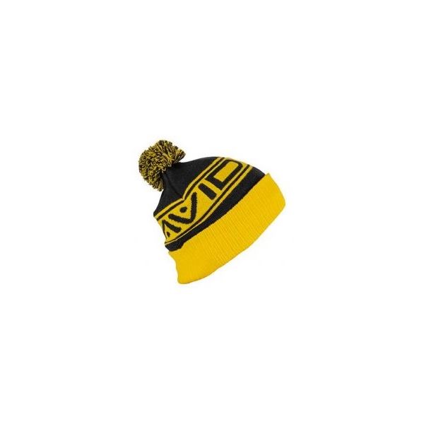 Avid Carp Zimní Čepice Bobble Hat - Black/Yellow