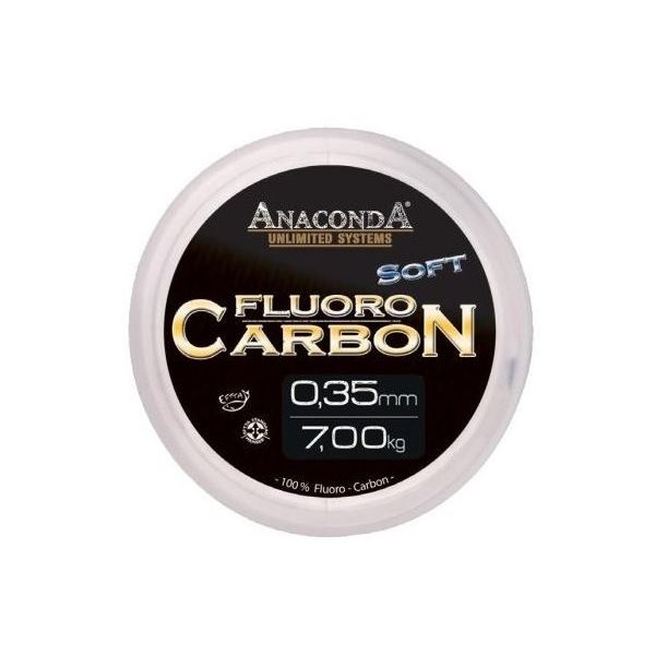 Anaconda Fluoro Carbon Soft 50 m Čirá Průměr 0,45 mm Nosnost 9,1 kg