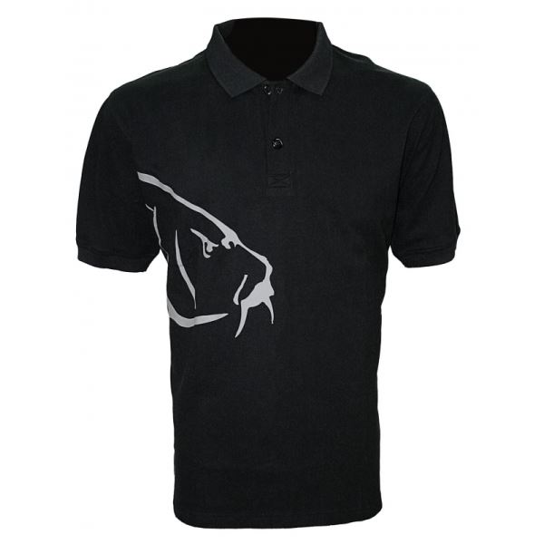 Zfish Tričko Carp Polo T-Shirt Black