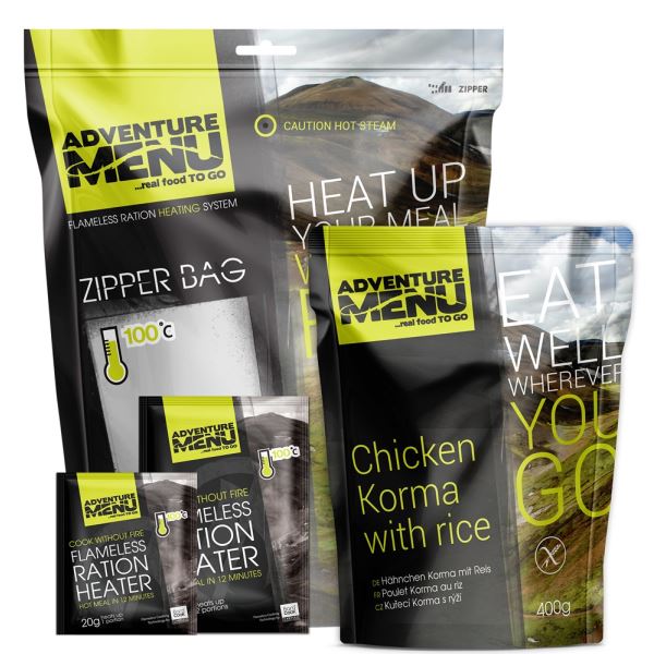Adventure Menu Samoohřevná Kapsle Set 3x30 g 2x60g + Zipper Bag