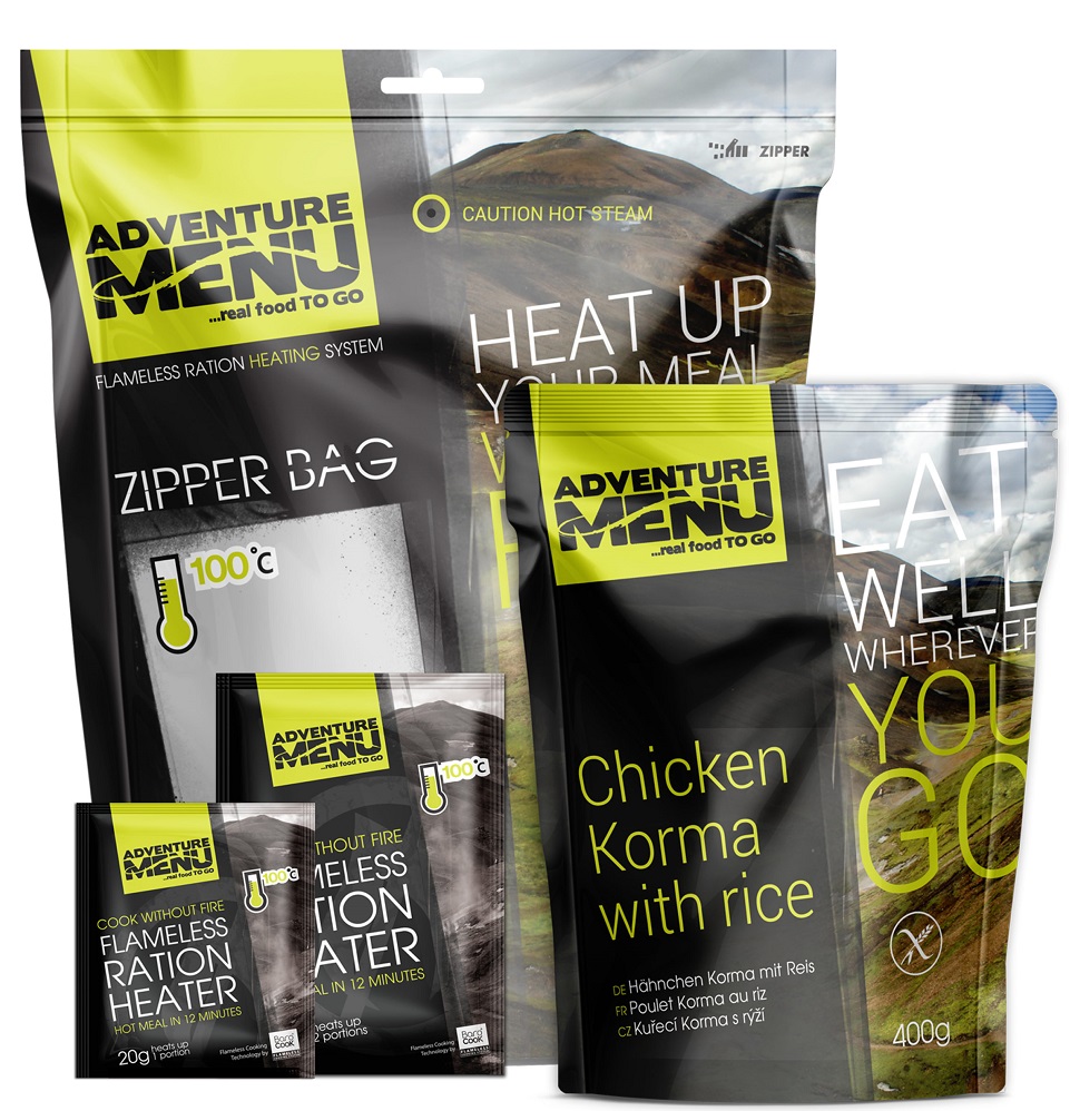 Levně Adventure menu samoohřevná kapsle set 3x30 g 2x60g + zipper bag