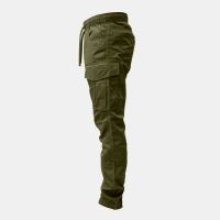 Kumu Lehké Kalhoty Utility Cargos Khaki (3)