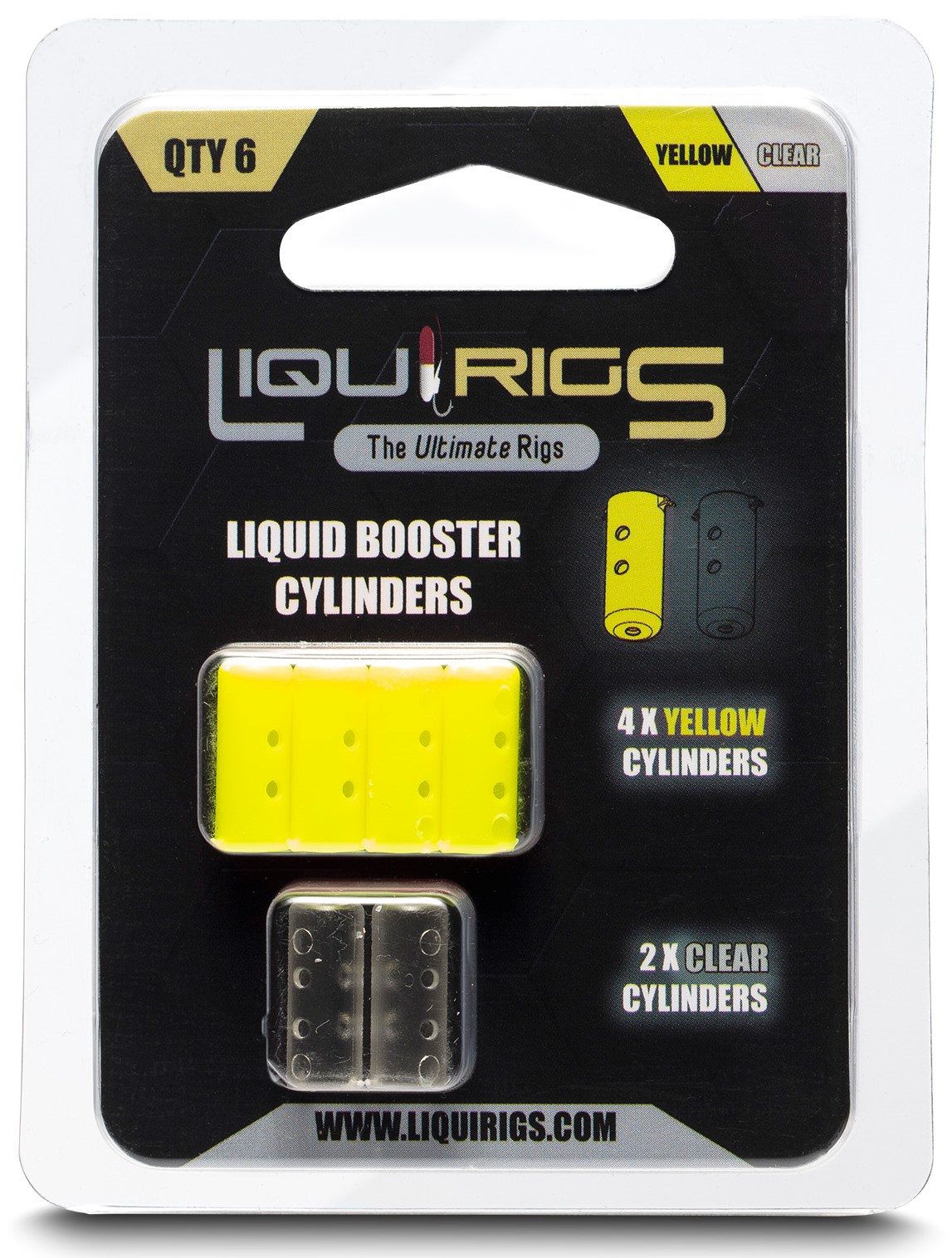 Levně Liquirigs liquid zig booster kapsle 4+2 - žlutá a čirá