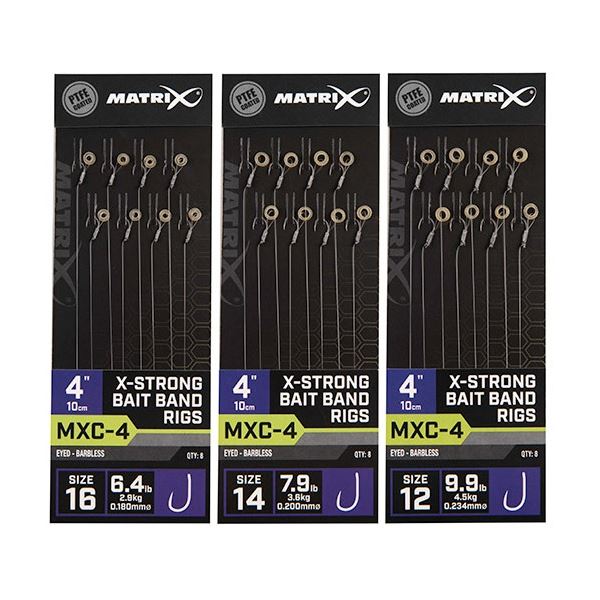 Matrix Návazec MXC-4 4 "X-Strong Bait Band Rigs