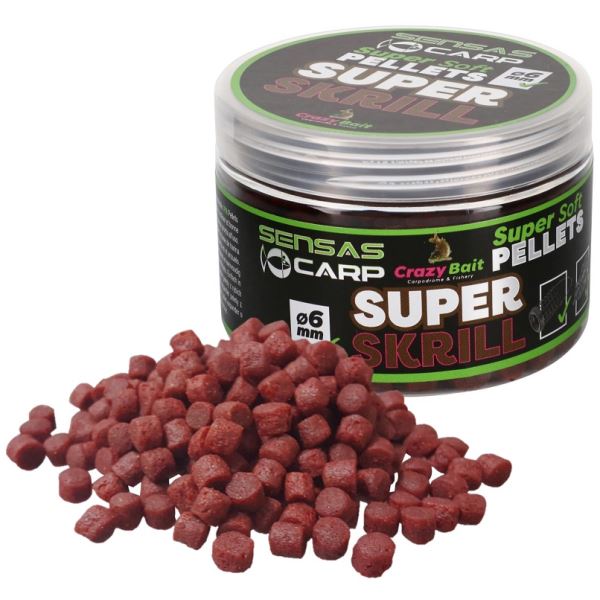 Sensas Měkčené Pelety Super Soft Super Krill 4 mm 60 g