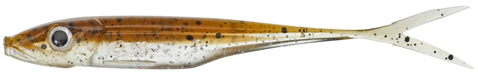 Gunki gumová nástraha kiddy flaky brown - 7,6 cm