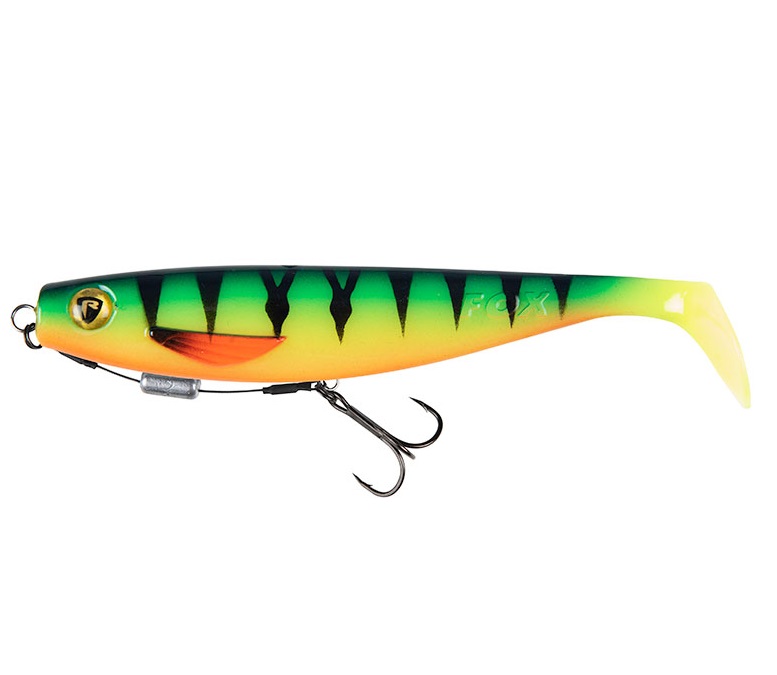 Levně Fox rage gumová nástraha pro shad loaded uv firetiger - 14 cm 24 g