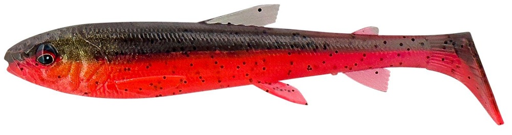 Levně Savage gear gumová nástraha 3d whitefish shad black red - 9 cm 7 g