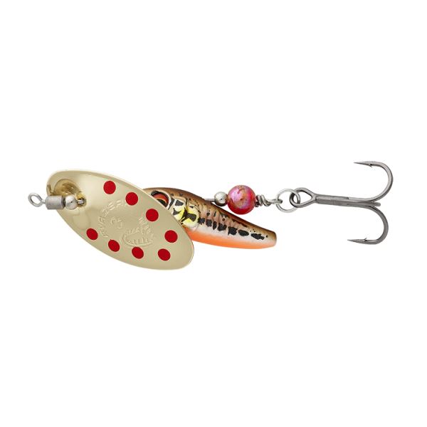 Savage Gear Třpytka Sticklebait Spinner Minnow Gold Red