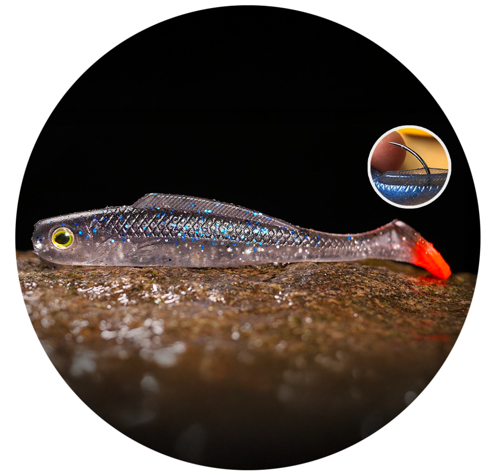 Levně Redbass gumová nástraha ripper kicker super natur rt uv color - l 100 mm 6,7 g