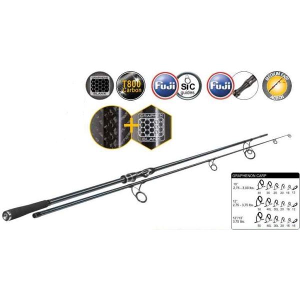 Sportex Kaprový Prut Graphenon Carp 3,66 m (12 ft) 3 lb