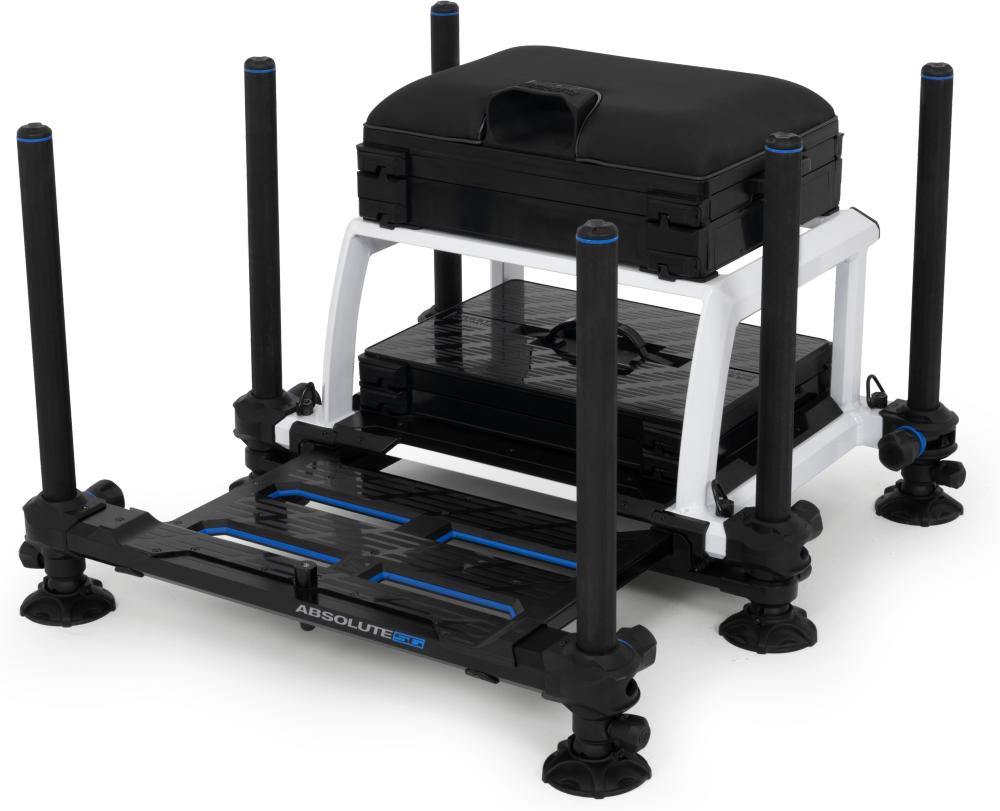 Preston innovations plavačková bedna absolute 5g station white edition