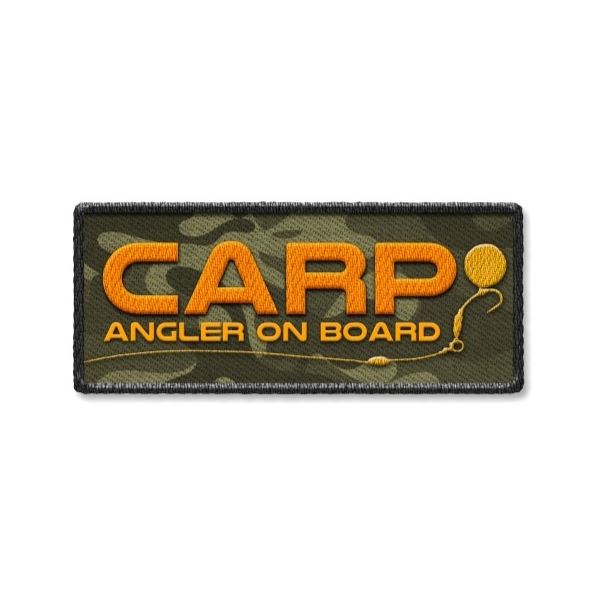 4ANGLERSDESIGN Samolepka 73 Carp Angler On Board