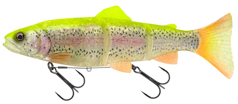Savage gear gumová nástraha 3d line thru trout clear lemon trout - 20 cm 93 g