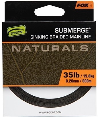 Fox splétaná šňůra naturals submerge braid 600 m - 0,30 mm 24,9 kg