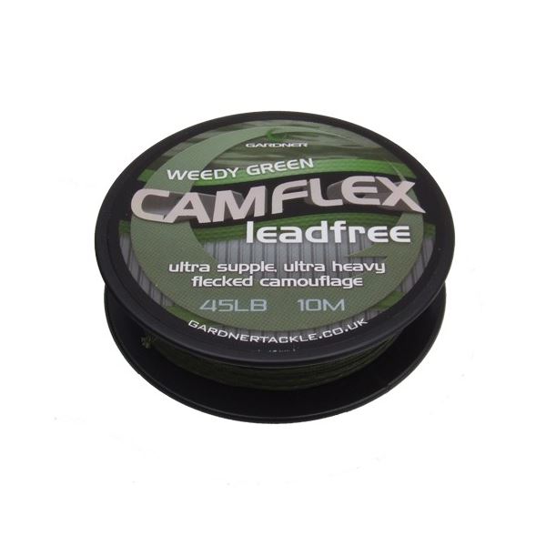 Gardner Bezolovnatá Šnůrka Camflex Leadfree 10 m Weedy Green