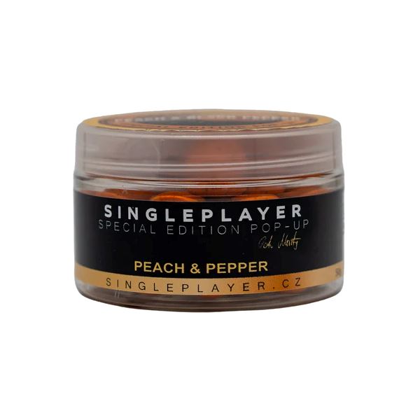 Singleplayer Plovoucí Boilie Special Edition Pop-Up Peach & Pepper 50 g