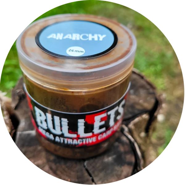 G.B.U. Dipované Boilies Bullets Anarchy 200 g