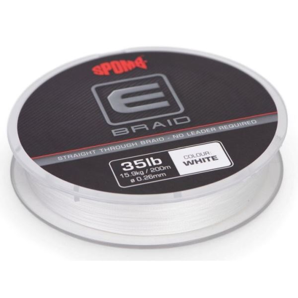 Spomb Splétaná Plovoucí Šňůra E Braid White 200 m 0,26 mm 35 lb