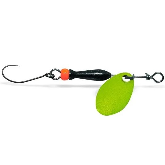 Levně Jigovkycz třpytka classic barbless fluo yellow (black/orange) - 0