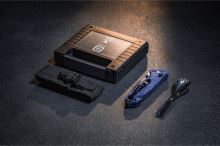 TB Outdoor Zavírací Nůž CAC S200 French Army PA6 Kombinované Ostří Pointed Tip Blue (4)