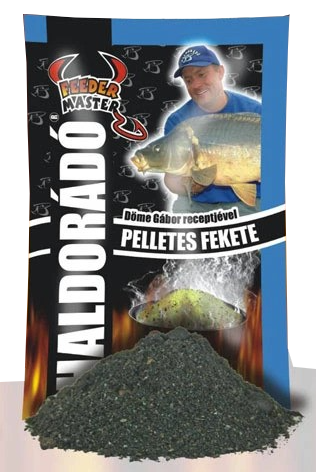 Haldorádó krmítková směs feeder master 1 kg - černé pelety