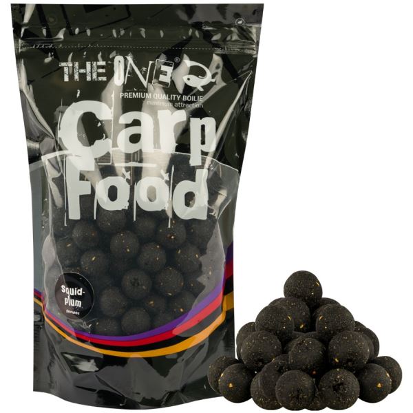 The One Boilies Rozpustné Carp Food Black Chobotnice,Švestka 1 kg 22 mm