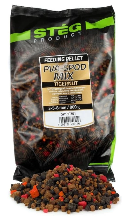 Levně Stég pelety pva spod mix 800 g 3-5-8 mm - tigernut