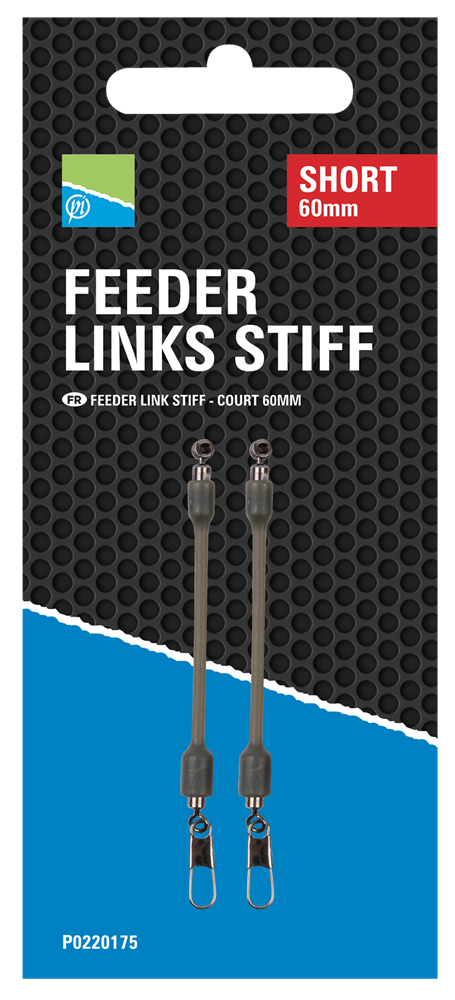 Preston innovations závěska feeder links stiff 2 ks - short 60 mm