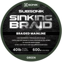 Sonik Šňůra Subsonik Sinking Braid Green 0,20 mm 18,14 kg - 600 m