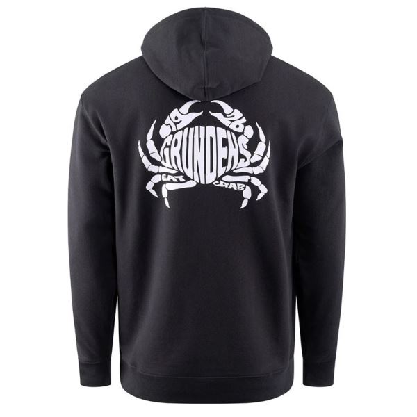 Grundéns Mikina Eat Your Words DWR HD Hoodie Black Crab Graphic