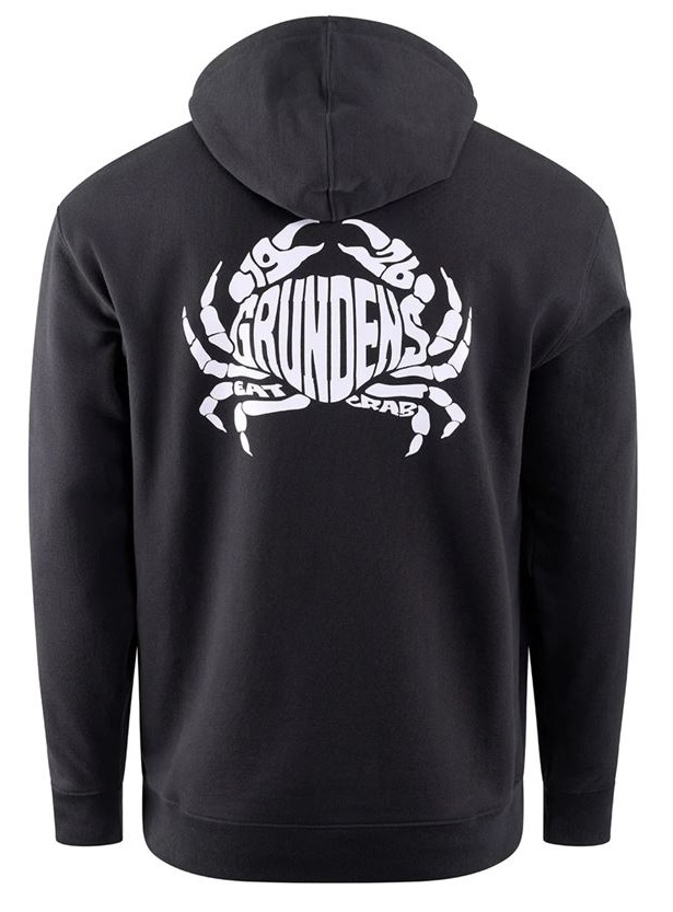 Grundéns mikina eat your words dwr hd hoodie black crab graphic - xl